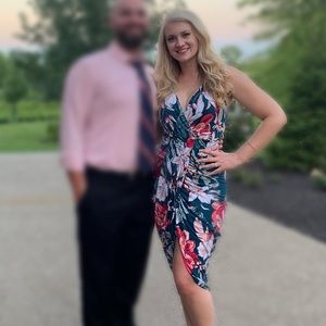 Charlotte Russe Floral High Low Dress